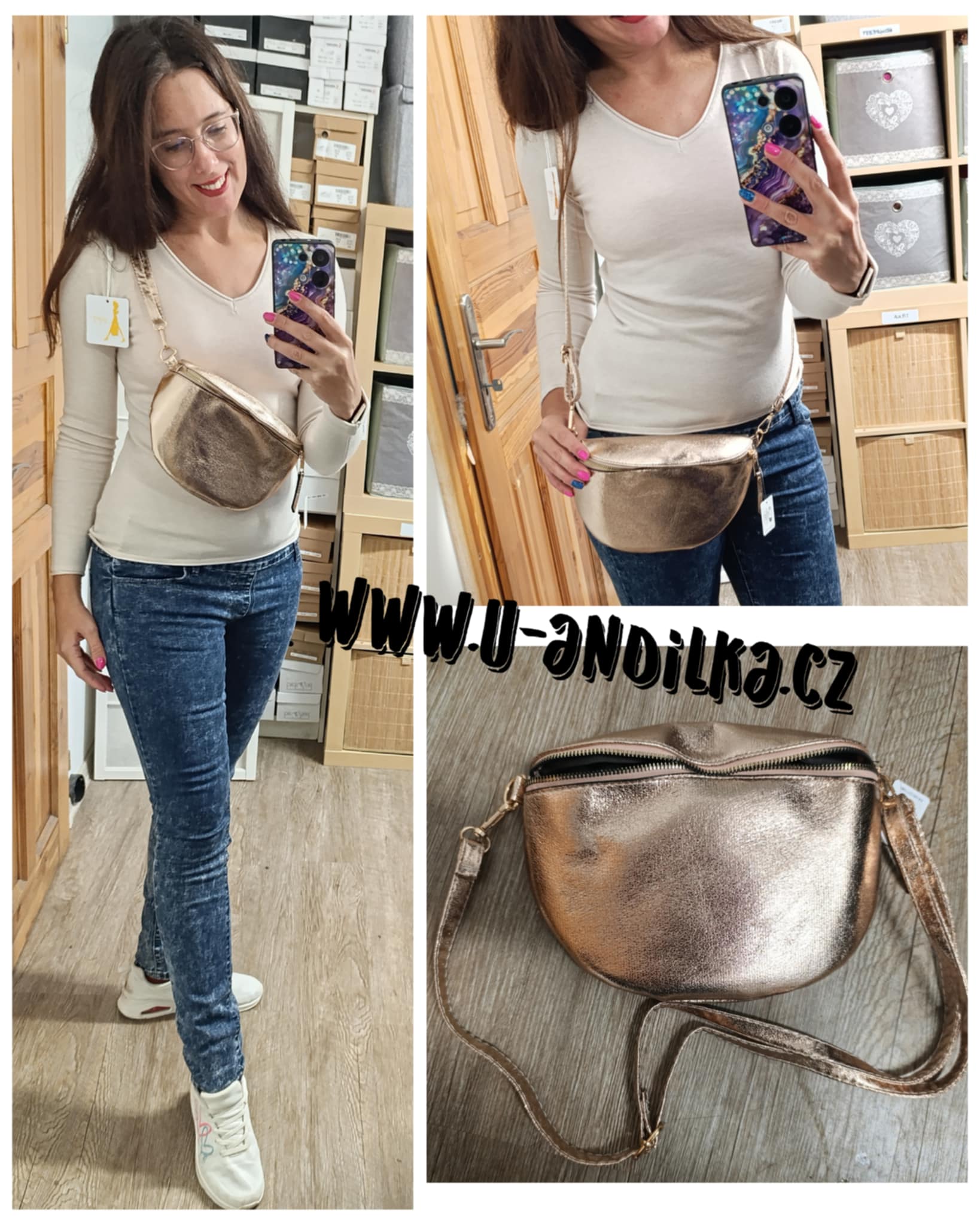 Obrázek Crossbody Rose-Gold
