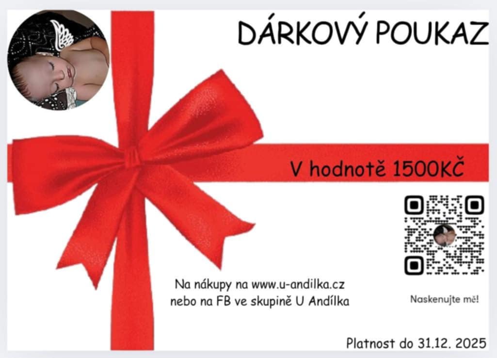 Obrázek Dárkový poukaz 1500KČ
