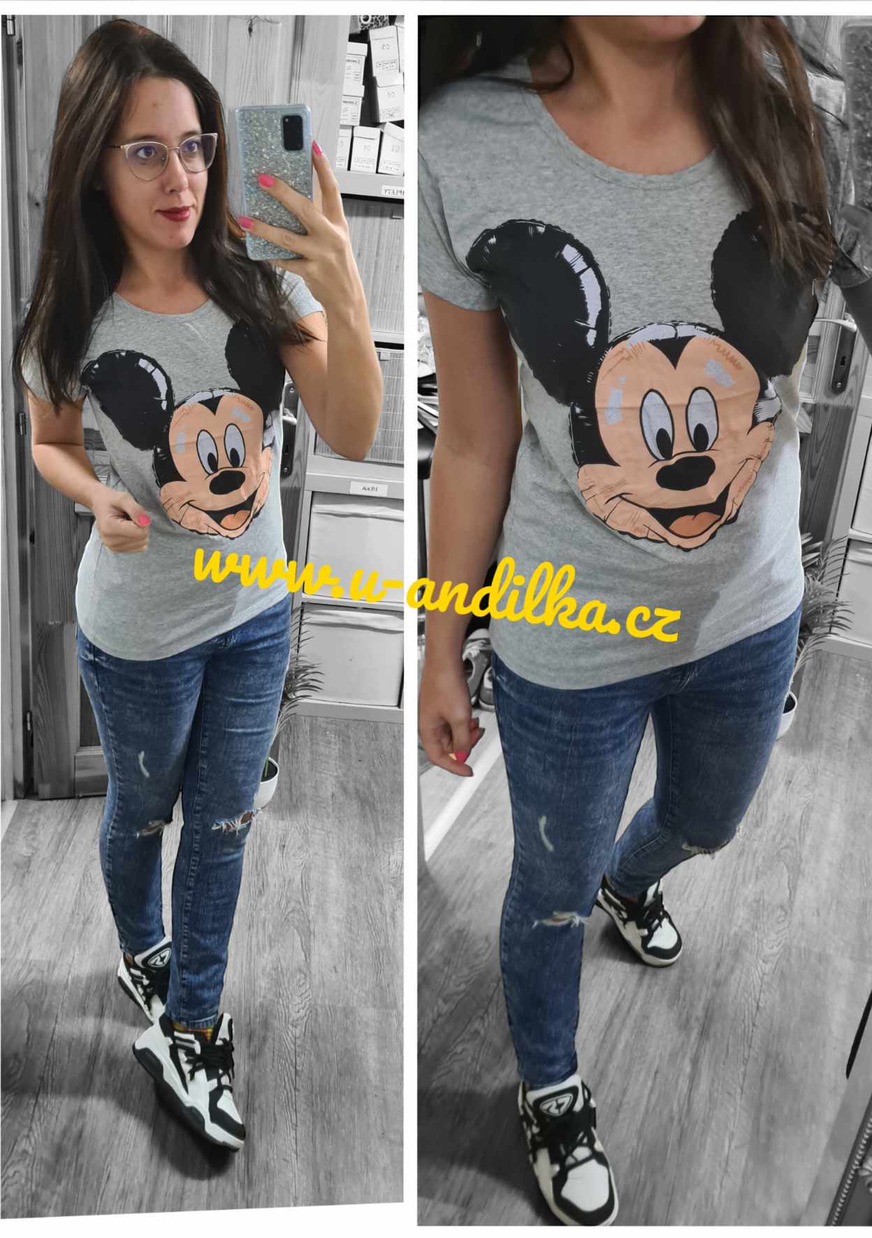 Obrázek Tričko Mickey Grey
